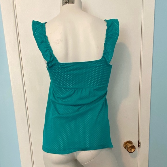Mint blue-Green / Turquoise Polkadot Camisole - Picture 2 of 4